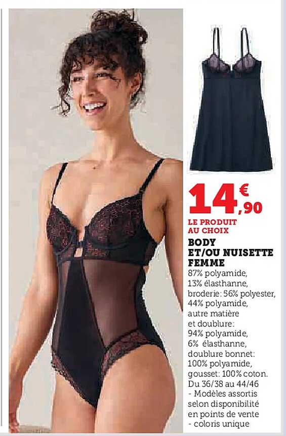 BODY ET/OU NUISETTE FEMME