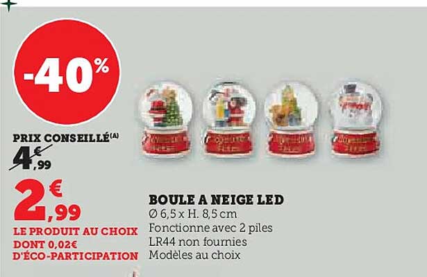 BOULE A NEIGE LED