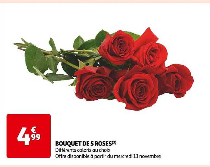 BOUQUET DE 5 ROSES(3)