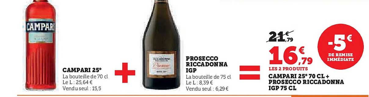 CAMPARI 25° + PROSECCO RICCADONNA IGP