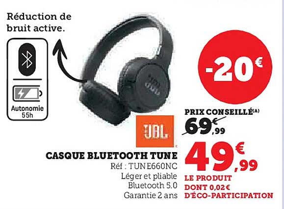 CASQUE BLUETOOTH TUNE