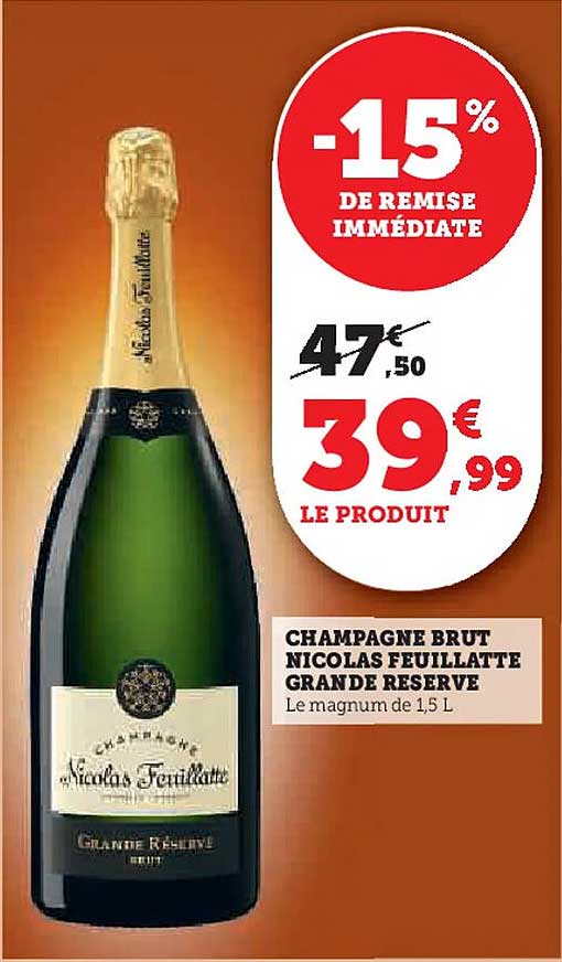 CHAMPAGNE BRUT NICOLAS FEUILLATTE GRANDE RESERVE