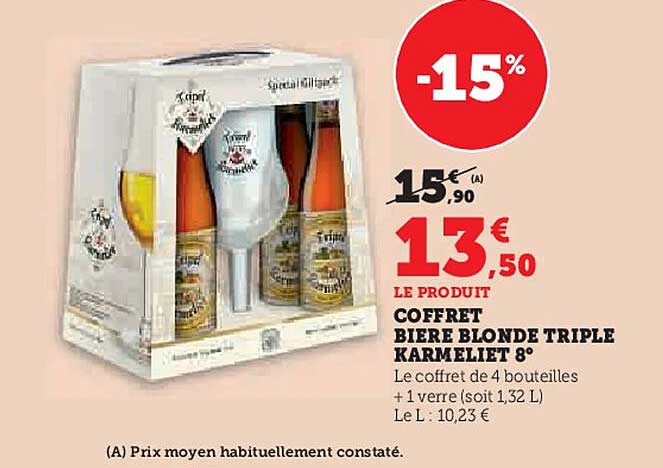 COFFRET BIÈRE BLONDE TRIPLE KARME LIET 8°