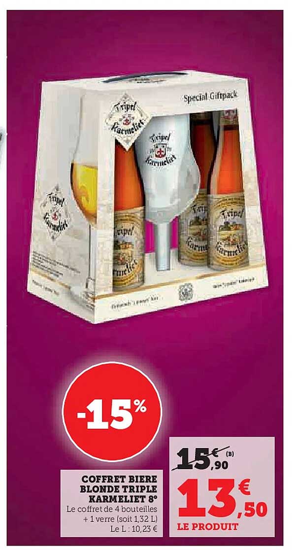 Coffret bière blonde triple Karmeliet 8°