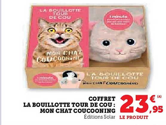 COFFRET LA BOUILLOTTE TOUR DE COU : MON CHAT COUCOONING