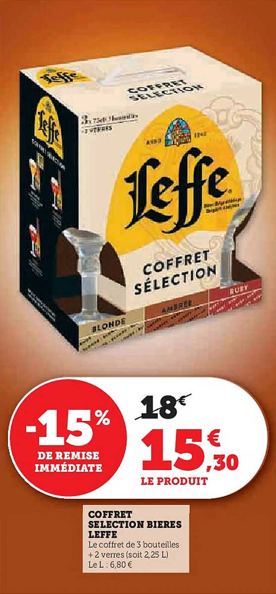 COFFRET SÉLECTION BIÈRES LEFFE