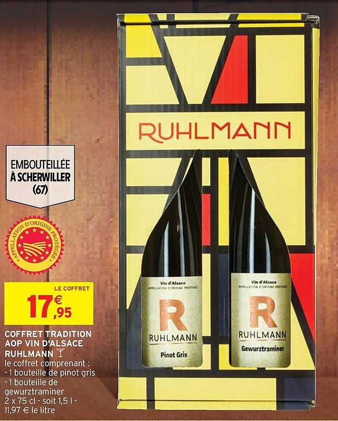 COFFRET TRADITION AOP VIN D'ALSACE RUHLMANN