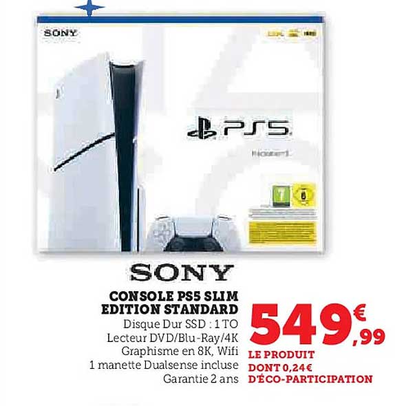 CONSOLE PS5 SLIM EDITION STANDARD