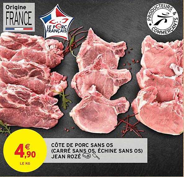 CÔTE DE PORC SANS OS (CARRÉ SANS OS, ÉCHINE SANS OS) JEAN ROZÉ