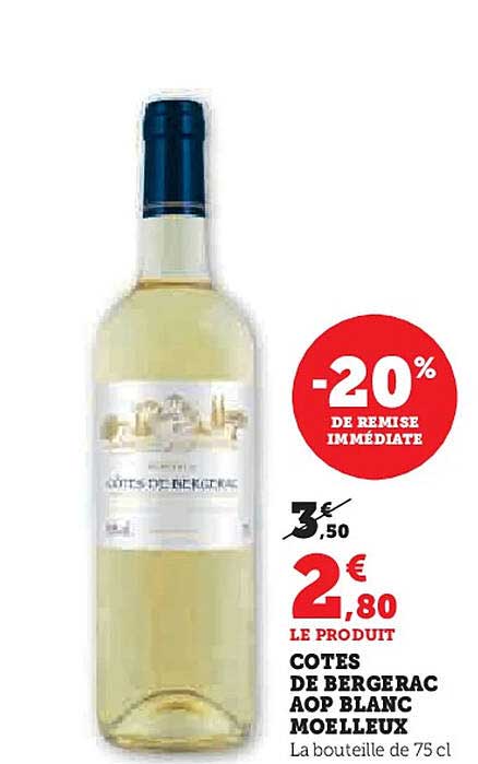 COTES DE BERGERAC AOP BLANC MOELLEUX