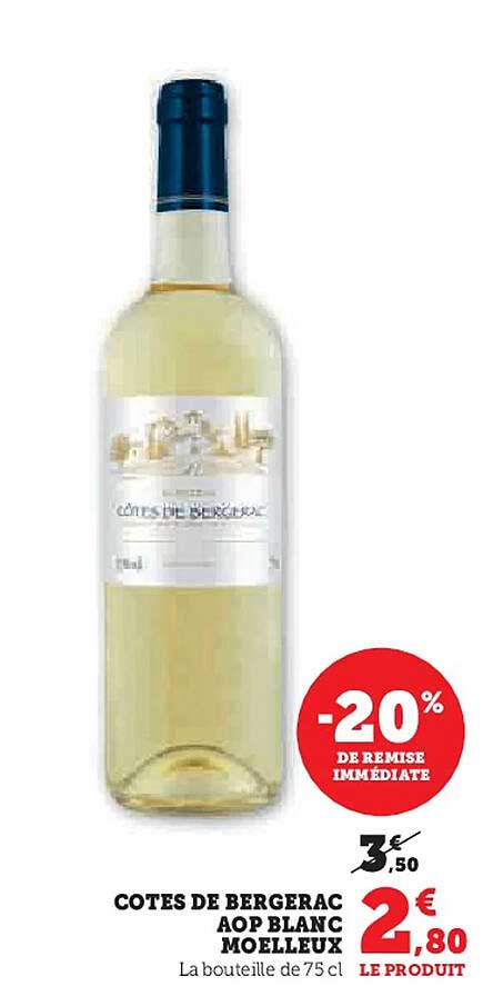 COTES DE BERGERAC AOP BLANC MOELLEUX