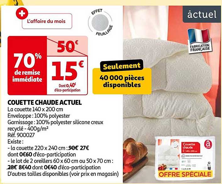 COUETTE CHAUDE ACTUEL