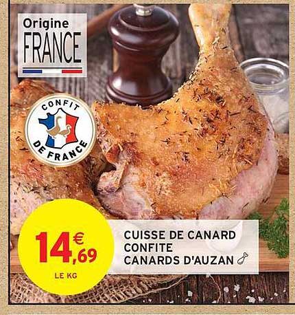 CUISSE DE CANARD CONFITE CANARDS D'AUZAN