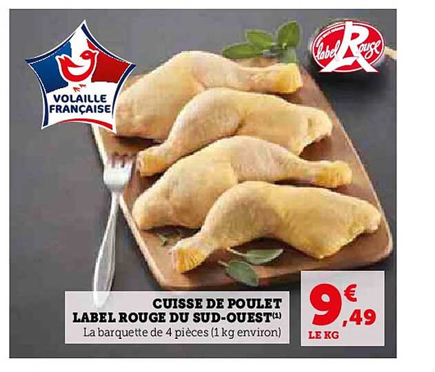 CUISSE DE POULET LABEL ROUGE DU SUD-OUEST