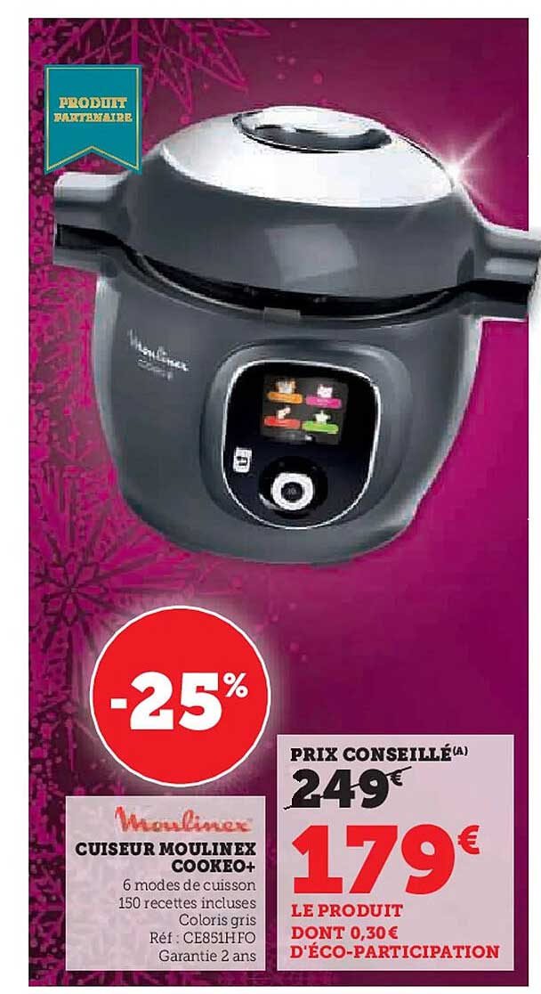 CUISSEUR MOULINEX COOKEO+