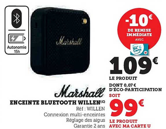 ENCEINTE BLUETOOTH WILLEN©