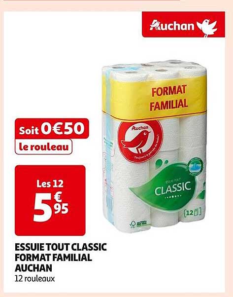 ESSUIE TOUT CLASSIC FORMAT FAMILIAL AUCHAN