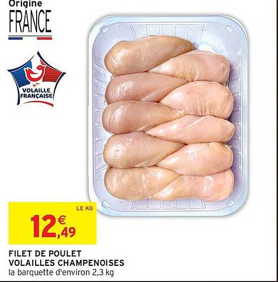 FILET DE POULET VOLAILLES CHAMPENOISES