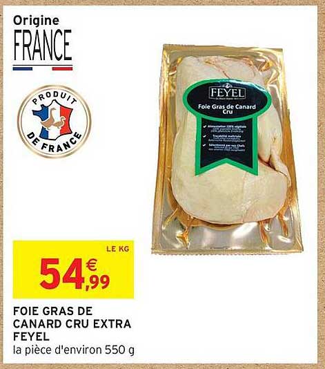 FOIE GRAS DE CANARD CRU EXTRA FEYEL