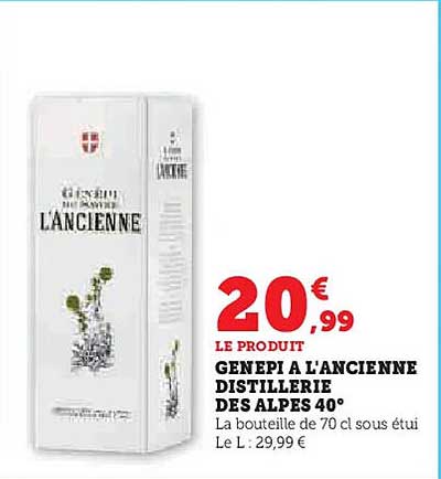 GENEPI A L'ANCIENNE DISTILLERIE DES ALPES 40°