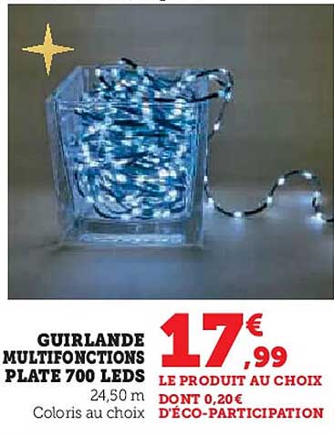 GUIRLANDE MULTIFONCTIONS PLATE 700 LEDS