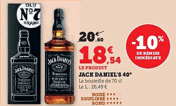 JACK DANIEL'S 40°