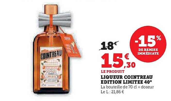 LIQUEUR COINTREAU EDITION LIMITEE 40°