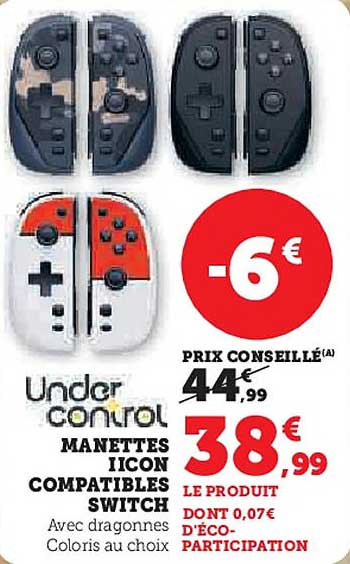 MANETTES IICON COMPATIBLES SWITCH