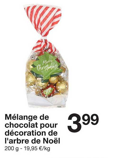 Mélange de chocolat pour décoration de l'arbre de Noël