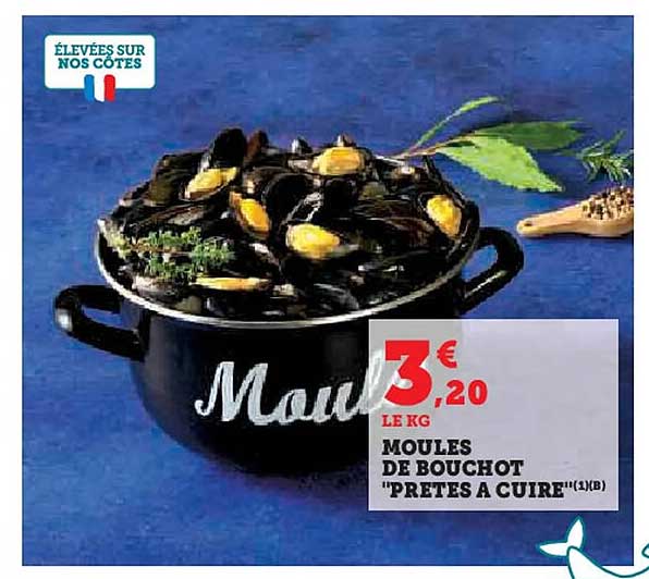 MOULES DE BOUCHOT "PRETES A CUISER"