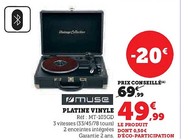 MUSE PLATINE VINYLE