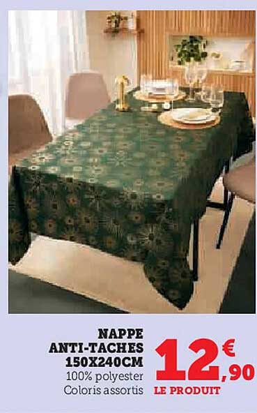 NAPPE ANTI-TACHES 150X240CM