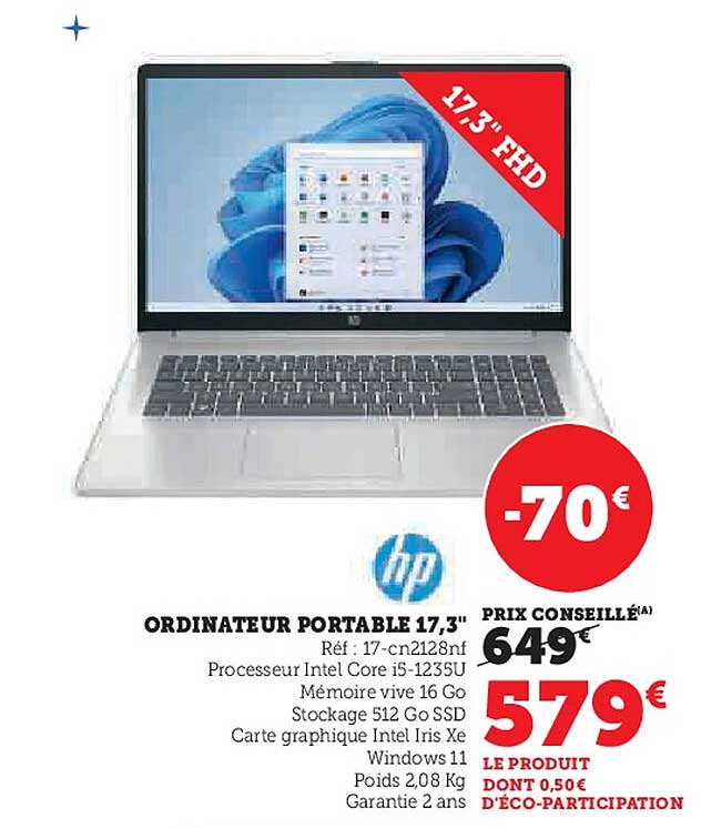 ORDINATEUR PORTABLE 17,3"