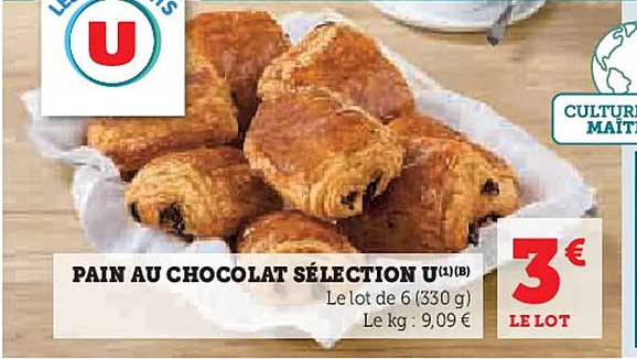 PAIN AU CHOCOLAT SÉLECTION U