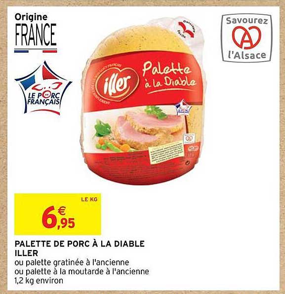 PALETTE DE PORC À LA DIABLE ILLER