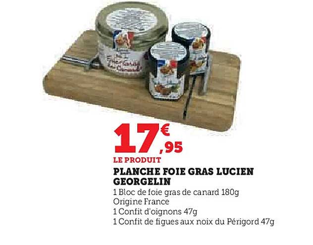 PLANche FOIE GRAS LUCIEN GEORGE LIN