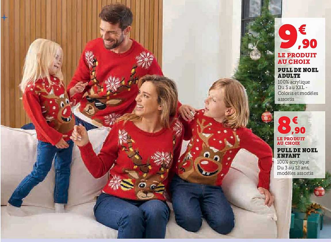 PULL DE NOËL ADULTE  
PULL DE NOËL ENFANT  