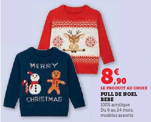 PULL DE NOEL BEBE