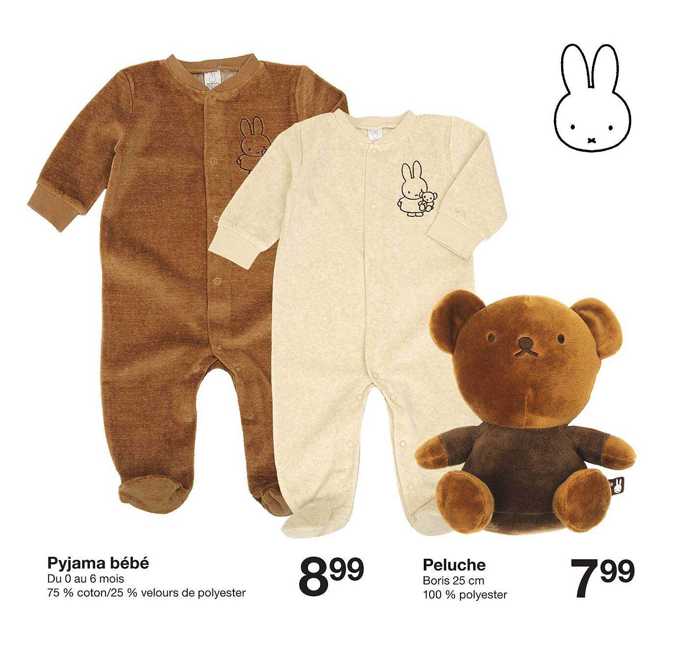 Pyjama bébé  
Peluche