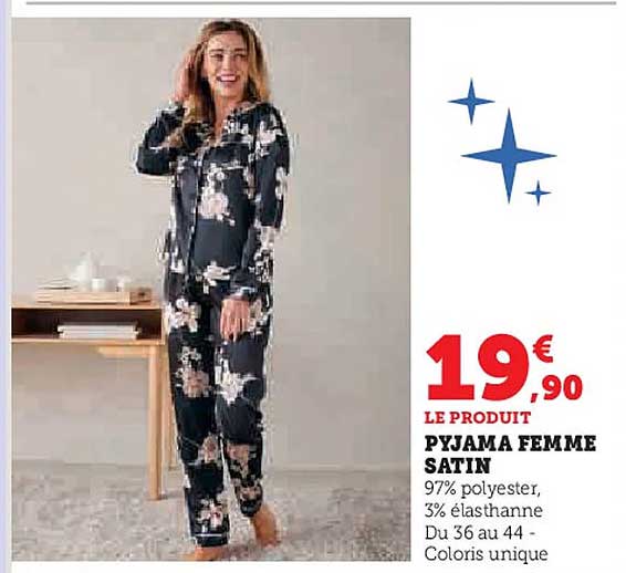 PYJAMA FEMME SATIN