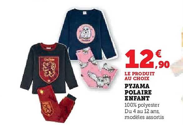 PYJAMA POLAIRE ENFANT