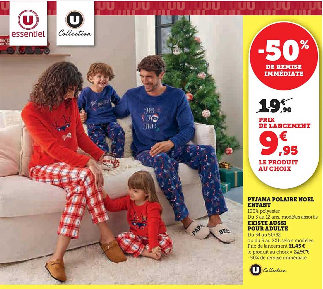 PYJAMA POLAIRE NOEL ENFANT