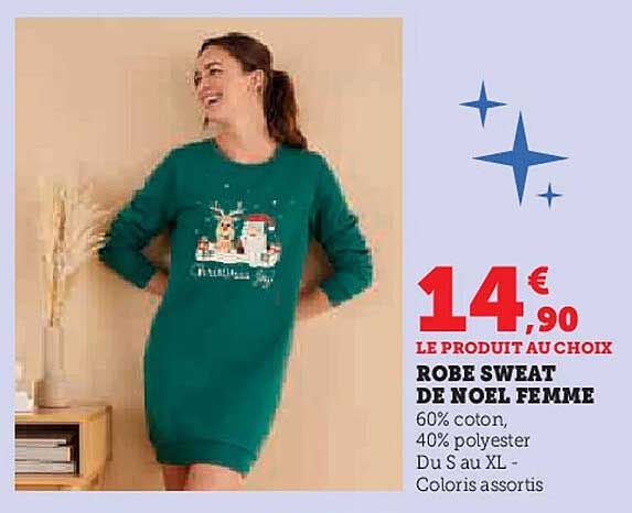 ROBE SWEAT DE NOEL FEMME