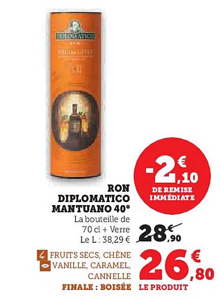 RON DIPLOMATICO MANTUANO 40°