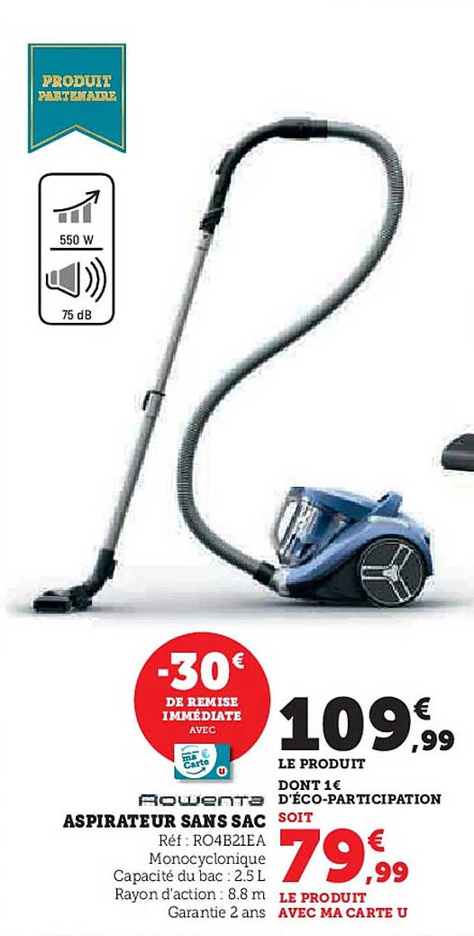 Rowenta ASPIRATEUR SANS SAC