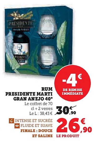 RUM PRESIDENTE MARTI GRAN ANEJO 40°