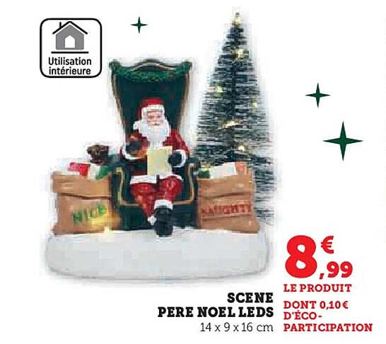 SCÈNE PÈRE NOËL LEDS