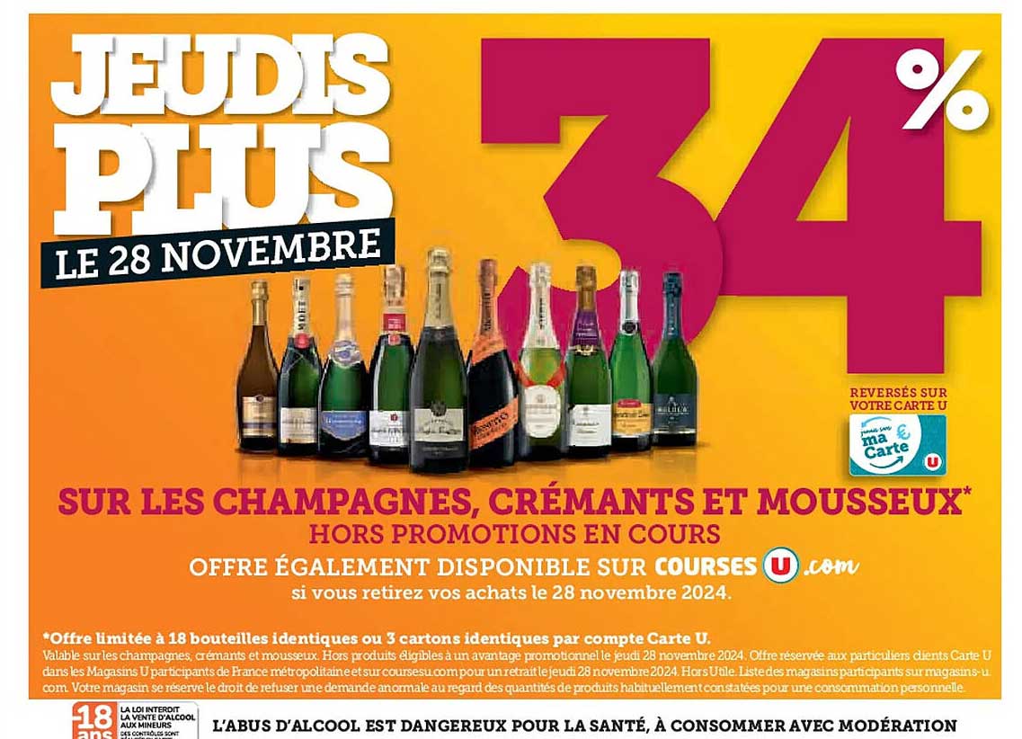 SUR LES CHAMPAGNES, CRÉMANTS ET MOUSSEUX*