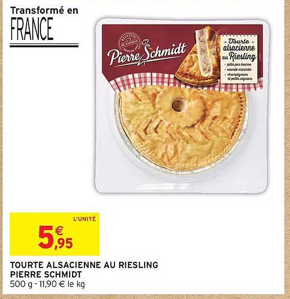 Tarte alsacienne au Riesling Pierre Schmidt