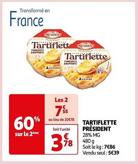 TARTIFLETTE PRÉSIDENT